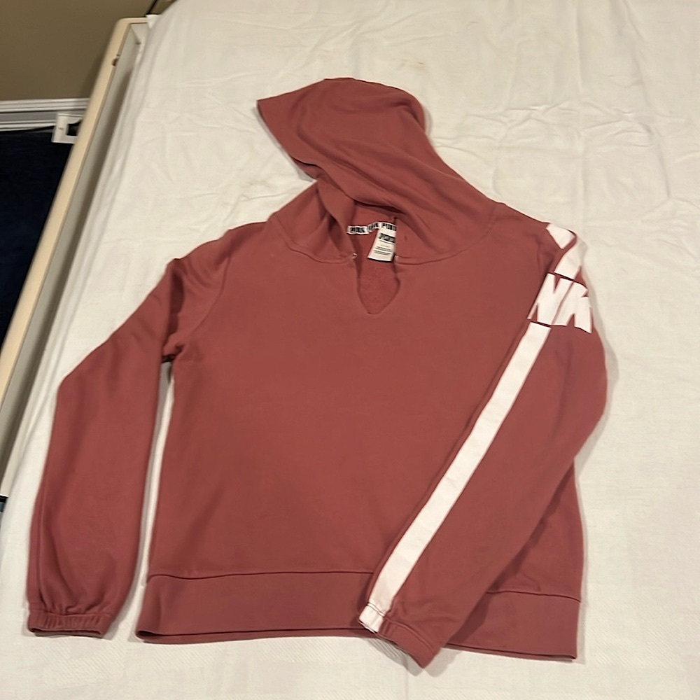 Victoria secret rose colored hoodie